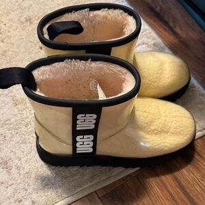UGG Kids Glossy Yellow Boots